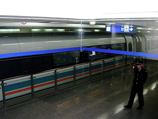 Shanghai Mag Lev Longyang Road to Pudang Airport 50 RMB/each; Pudong Airport to Longyant Road 30 RMB/each.