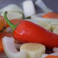 Green Salad with Roasted Vegetables