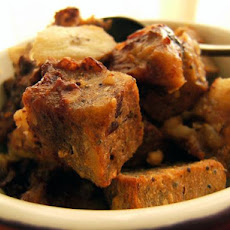 Banana Chocolate Chip Bread Pudding (Vegan)