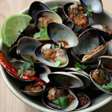 Clams with Tequila and Chorizo
