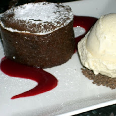 Bittersweet Molten Chocolate Cakes with Coffee Ice Cream