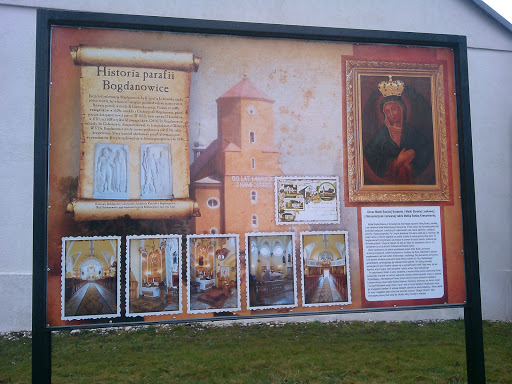Tablica Historia Parafii Bogdanowice