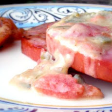 Country Ham,fried Green Tomatoes W/ Cream Gravy