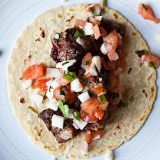 Braised Pork Belly Tacos with Watermelon, Jicama & Jalapeño Salsa