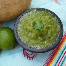 Smoky, Spicy Tomatillo Salsa Verde Aka Green Hell!
