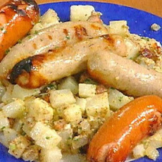 Grilled Bratwurst with German Potato Salad