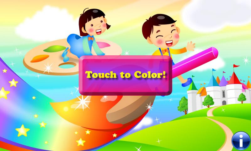 Android application Coloring Shapes for Toddlers screenshort