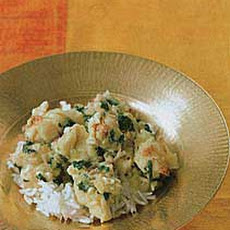 Calcutta Lobster in Spinach and Yogurt Sauce