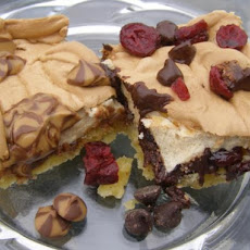 Swirled Caramel Cranberry Meringue Squares