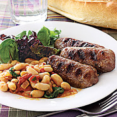 Cannellini Beans with Grilled Italian Sausage