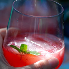 Watermelon-Raspberry-Ginger Cooler