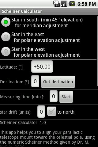 Scheiner Calculator