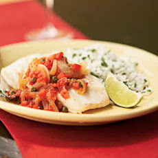 Halibut with Caper Sauce
