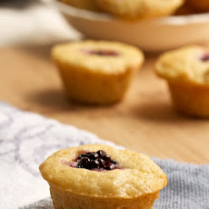Bite-Sized Blackberry Brown Sugar Cakes