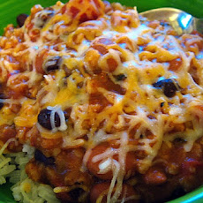Spicy Two-Bean Vegetarian Chili