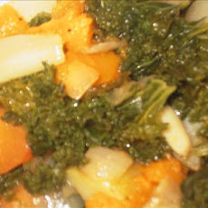 Roasted Vegetables With Kale
