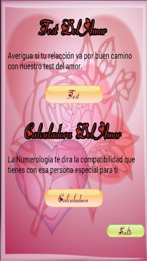 Test y calculadora del amor