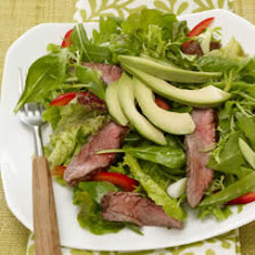 Asian Salad with Beef and Avocado