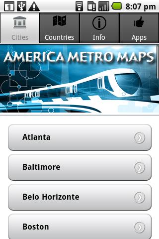 America Metro Maps