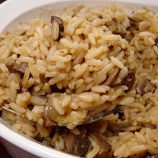 Baked Onion Rice With Mushrooms