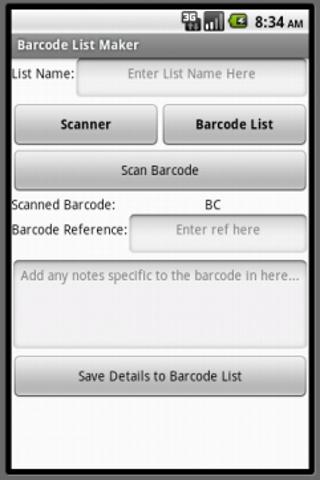 Barcode List Maker