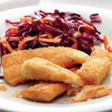Catfish with Carrot-Cabbage Slaw