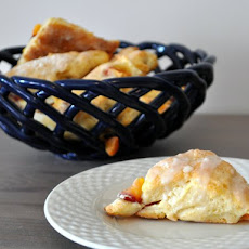 Mini Glazed Peach Scones