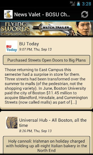 Boston University News Valet