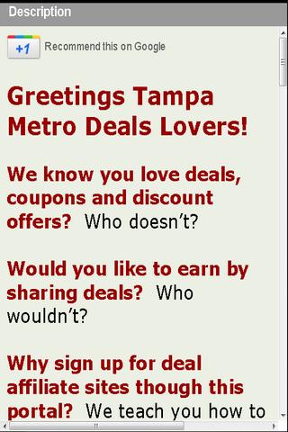 Deals Tampa Earn Rewards Cash