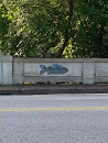 Urban Fish Outline Mural