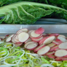 Potato, Leek, Chard & Bacon Tart