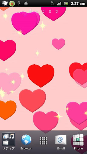 Heart Glitter Live Wallpaper