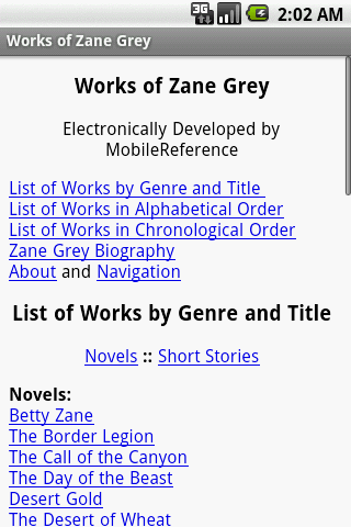 Works of Zane Grey
