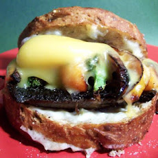 Portobello, Broccoli, and Red-Pepper Melts