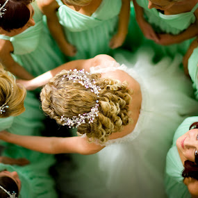 Looking Up by Darrin James - Wedding Getting Ready ( wedding, bride )