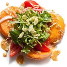 Persimmon Salad with Sesame Vinaigrette Recipe