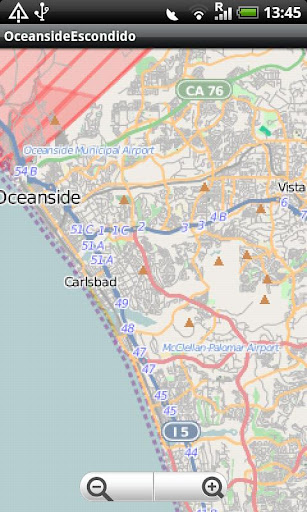 Oceanside Escondido Street Map