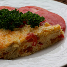 Potato and Red Pepper Frittata
