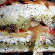 Pesto Focaccia Sandwich