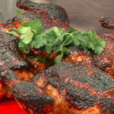 Garam Masala Rubbed Cornish Hen with Maple-Tamarind Glaze