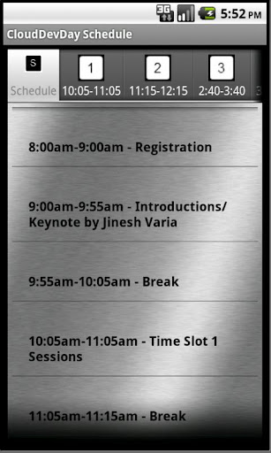 CloudDevDay Schedule