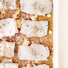 Sole with Bulgur Pilaf