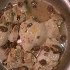 Chicken Thighs Glazed with Meyer Lemon and Kalamata Olives