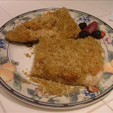 Grilled Halibut With Lemon-Herb Crust