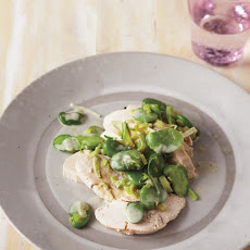 Fava Beans Over Chicken