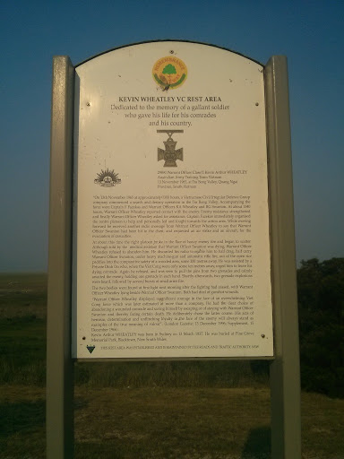 Kevin Wheatley VC Rest Area
