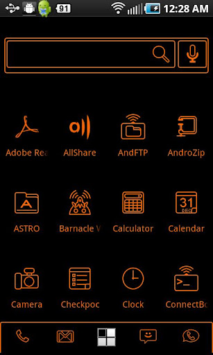 LightWorks Orange ADW Theme