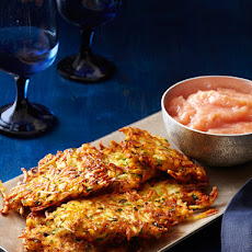 Parsnip-Potato Latkes With Cinnamon Applesauce