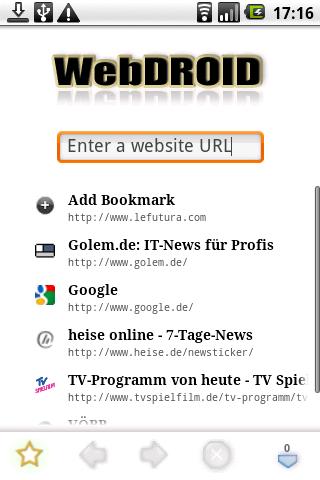 WebDROID 2 WebBrowser