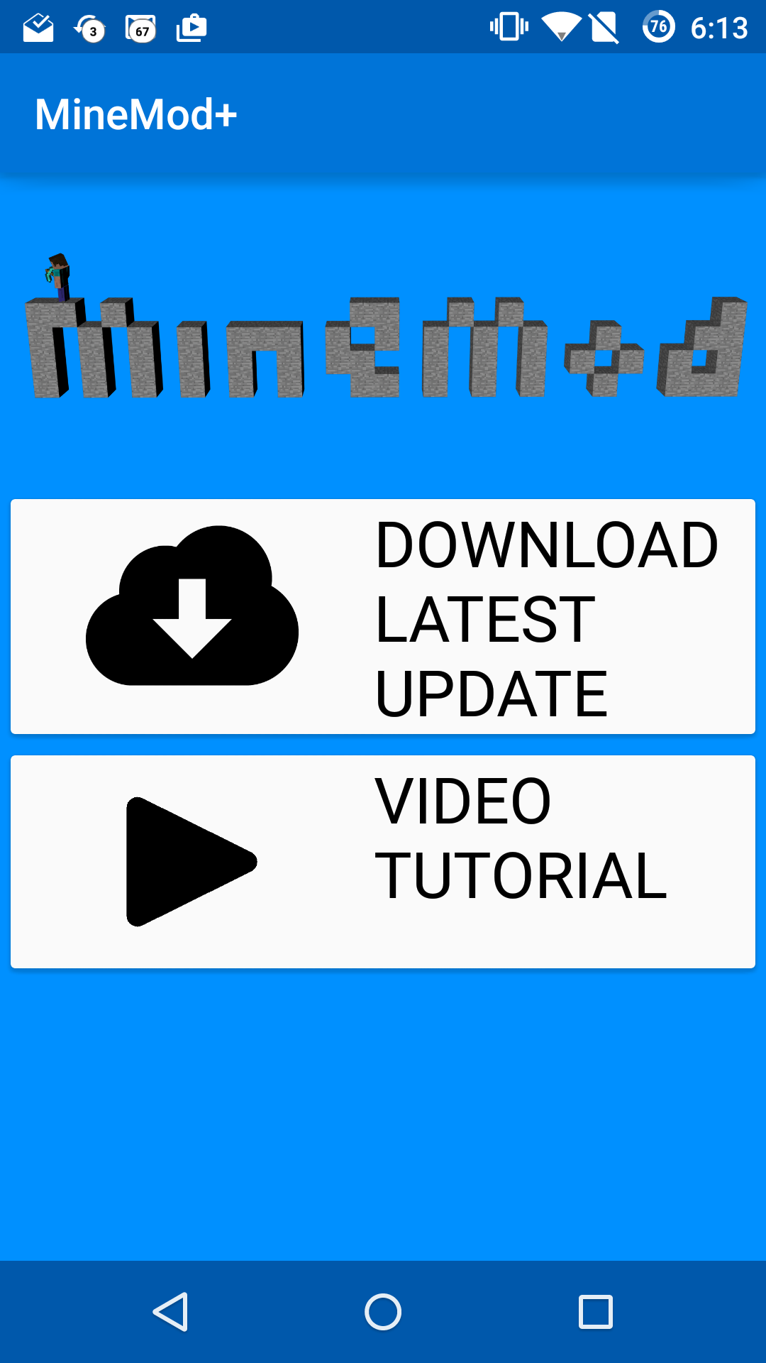 Android application MineMod+ for Minecraft screenshort